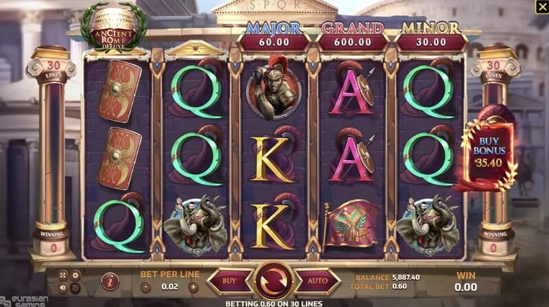 Ancient Rome Deluxe AI - gameplay dengan garis kemenangan