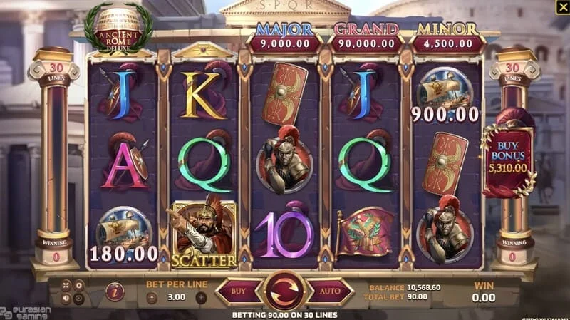 Ancient Rome Deluxe AI - layar bonus dengan hadiah tambahan